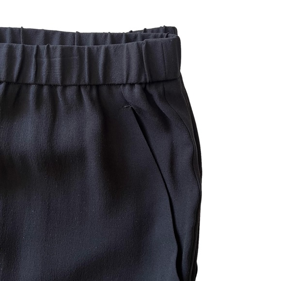 Eileen Fisher Black Silk Georgette Slouchy Ankle Pant in Black | 2X NWT - Picture 5 of 9
